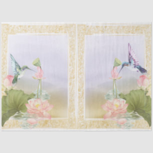 Papel De Seda Série Beija-flores Design 2