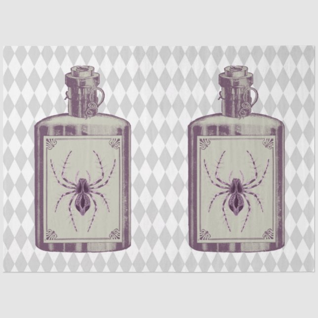 Papel De Seda Série Bruxa Aranha Design 24 (Frente )