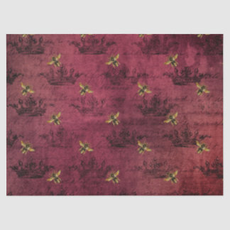 Papel De Seda Série Burgundy Bee Design Quatro