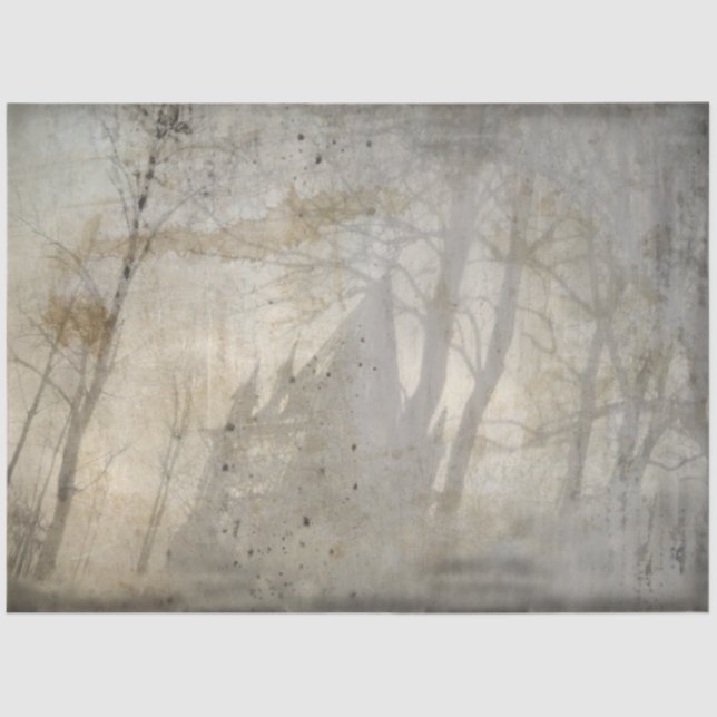 Papel De Seda Série Castelo Gótico Design 1 (Frente )