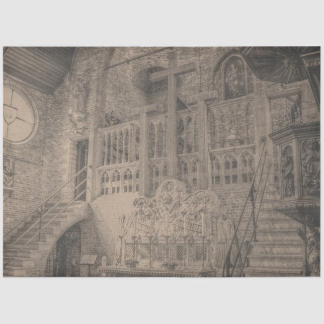 Papel De Seda Série Castelo Gótico Design 3 (Frente )