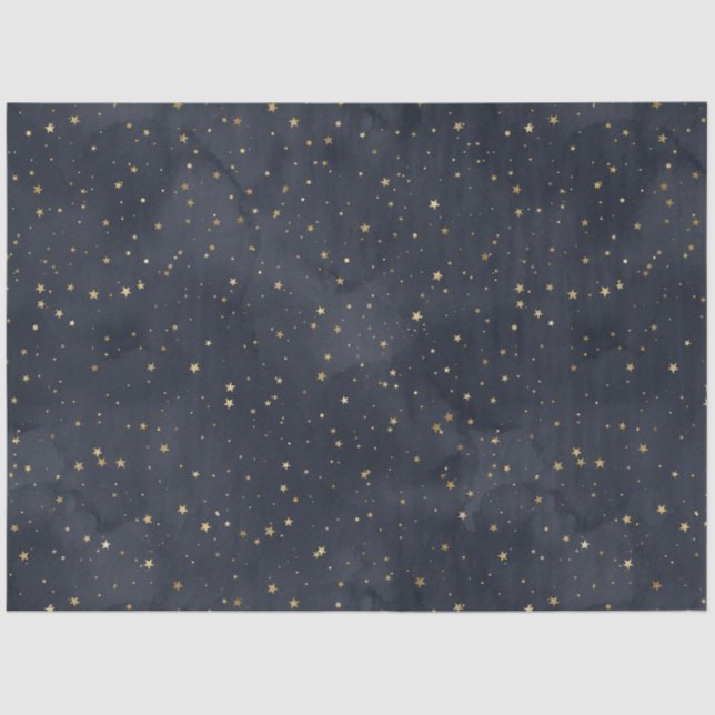 Papel De Seda Série Celestial Starry Night Design 4 (Frente )