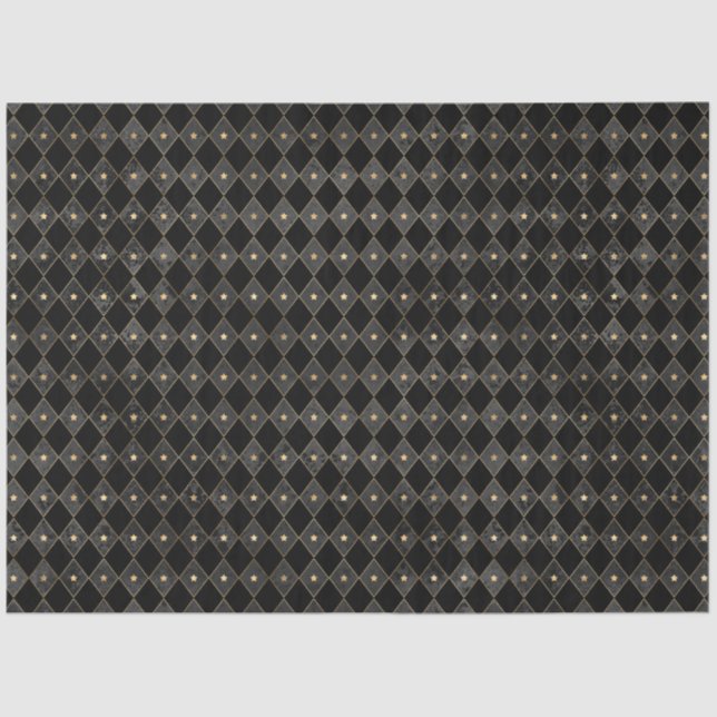 Papel De Seda Série Circus Dourada Design 8 (Frente )