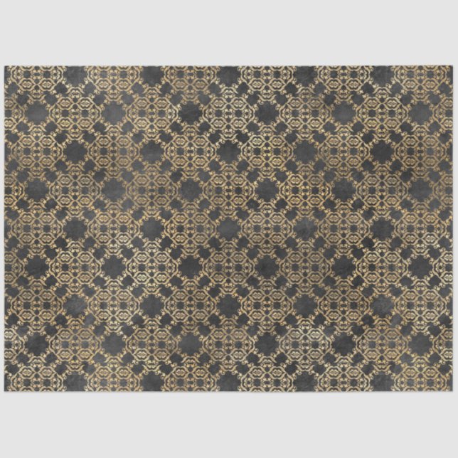 Papel De Seda Série Circus Dourada Design 9 (Frente )