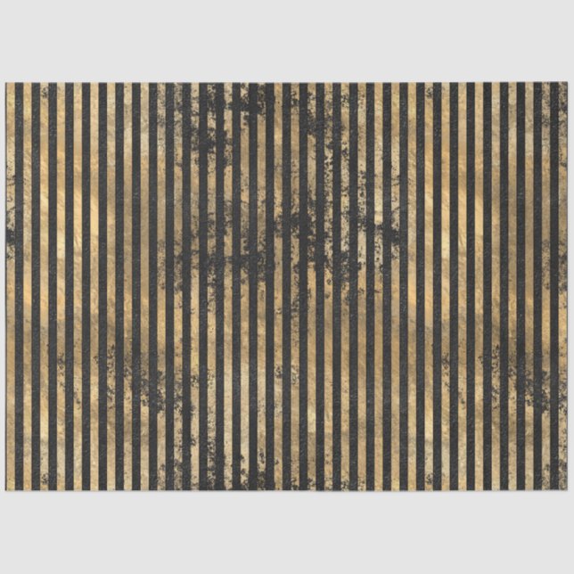 Papel De Seda Série Circus preto e Dourado Design 6 (Frente )