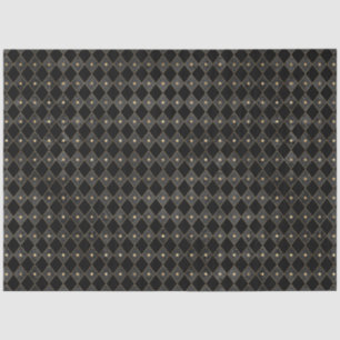 Papel De Seda Série Circus preto e Dourado Design 8