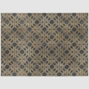 Papel De Seda Série Circus preto e Dourado Design 9