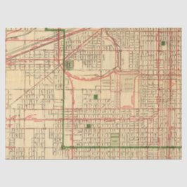 Papel De Seda Série City Map Design 1