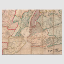 Papel De Seda Série City Map Design 2