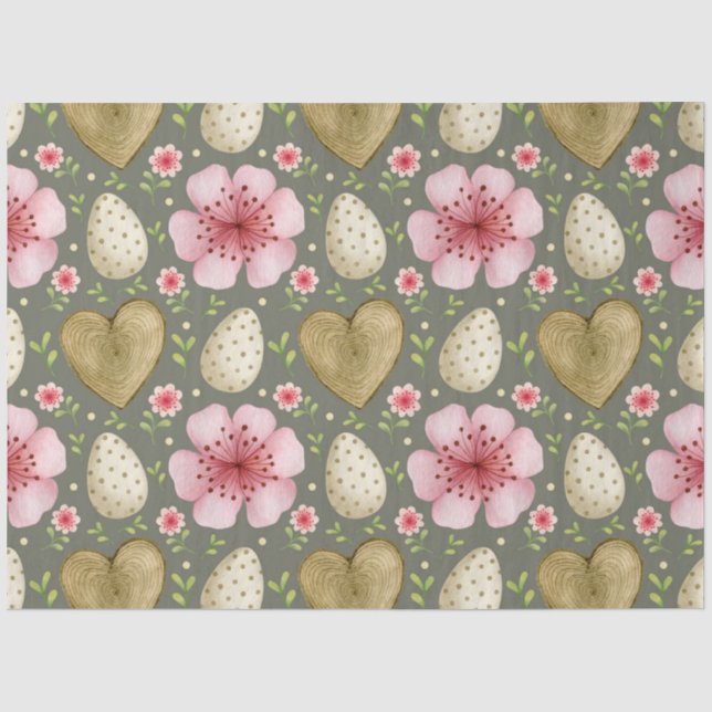 Papel De Seda Série Coelho de Páscoa Design 10 (Frente )