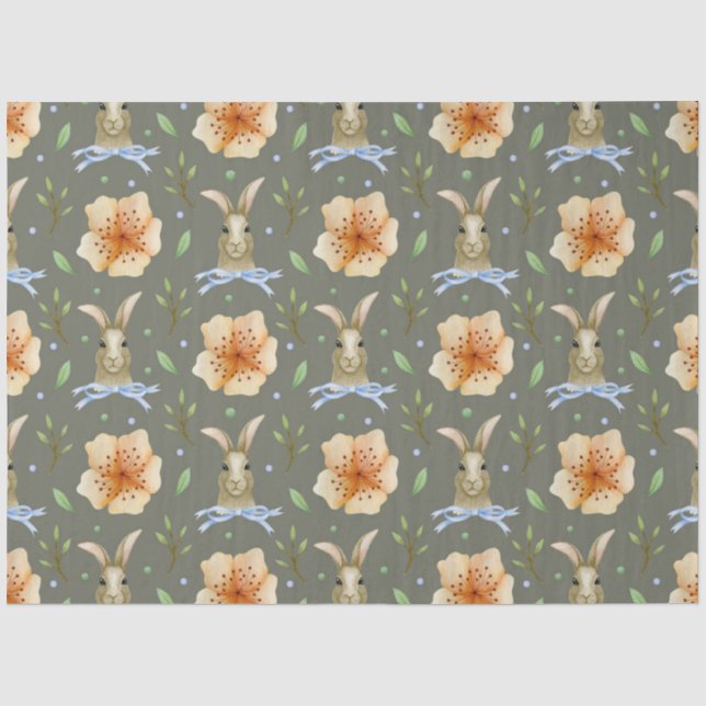 Papel De Seda Série Coelho de Páscoa Design 12 (Frente )