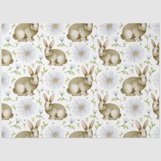 Papel De Seda Série Coelho de Páscoa Design 3 (Frente )