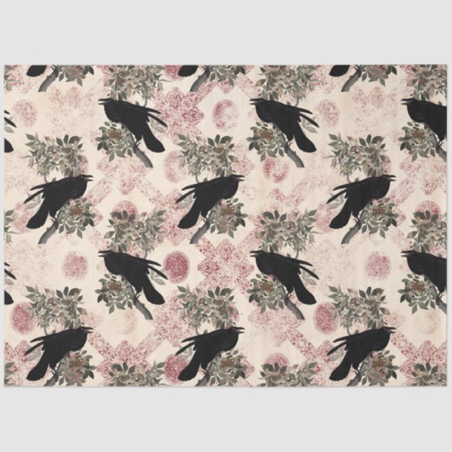 Papel De Seda Série Contagem Gótica Design 4 (Frente )