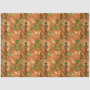 Papel De Seda Série Copper Tiger Design 2