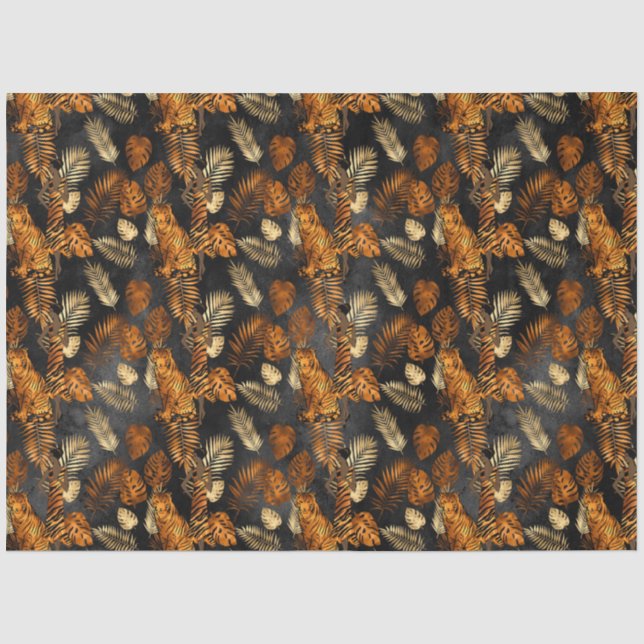 Papel De Seda Série Copper Tiger Design 4 (Frente )