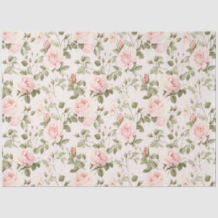 Papel De Seda Série Cottage Chic Roses Desenho 1