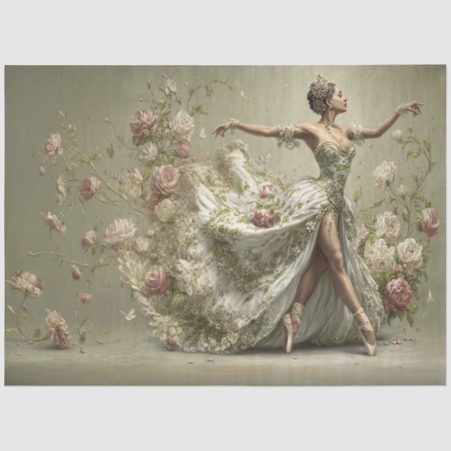 Papel De Seda Série da Vez de Uma Bala Bailarina Dois (Frente )