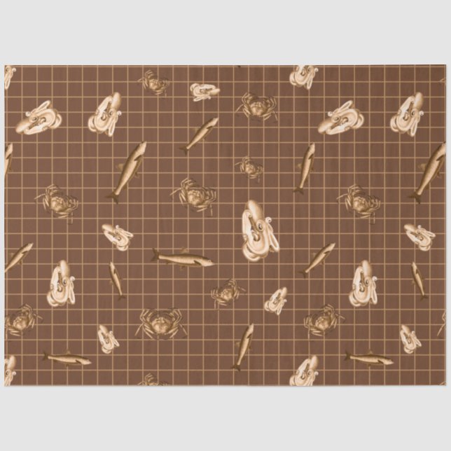 Papel De Seda Série Dark Nautical Design 3 (Frente )