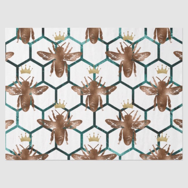 Papel De Seda Série de Abelhas da Floresta Design 57 (Frente )