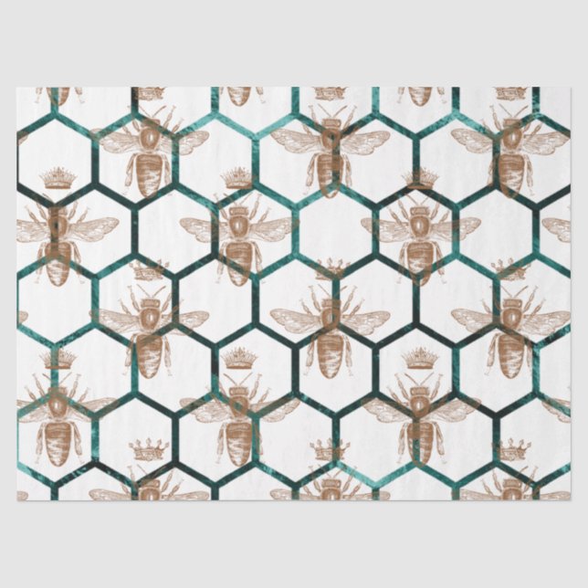 Papel De Seda Série de Abelhas da Floresta Design 64 (Frente )