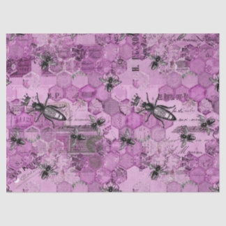 Papel De Seda Série de Abelhas Roxas Design 11