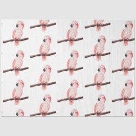 Papel De Seda Série de aves tropicais: Design de Cockatoo 2