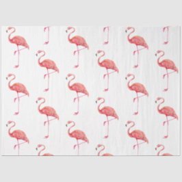 Papel De Seda Série de aves tropicais: Flamingo Design 2