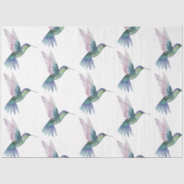 Papel De Seda Série de aves tropicais: Hummingbird Design 2