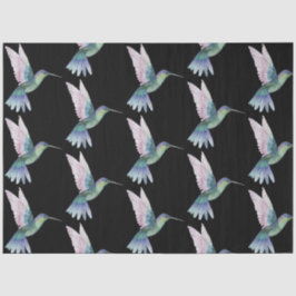 Papel De Seda Série de aves tropicais: Hummingbird Design 3