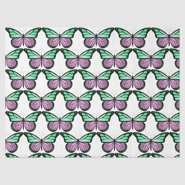 Papel De Seda Série de Borboletas Design 2 (Frente )
