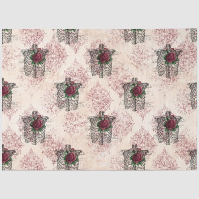 Papel De Seda Série de Contornos Góticos Design 8 (Frente )