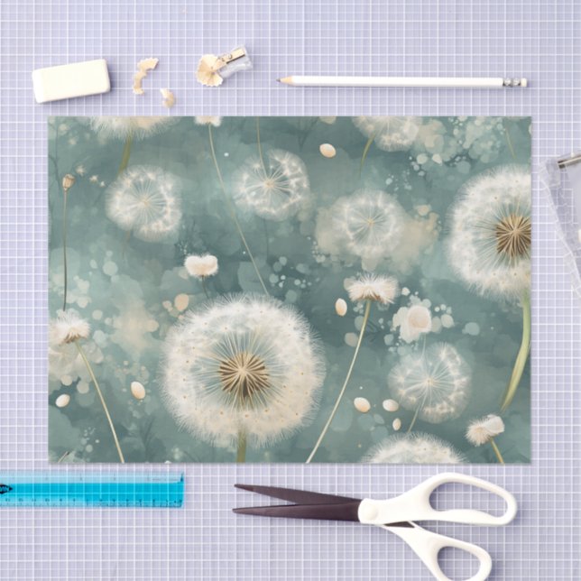 Papel De Seda Série de Design Dandelion #11 (Arte )
