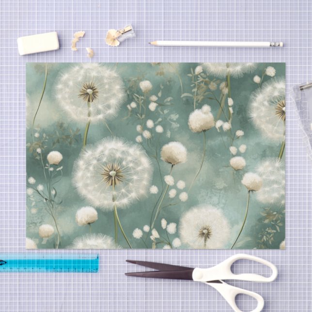Papel De Seda Série de Design Dandelion #12 (Arte )