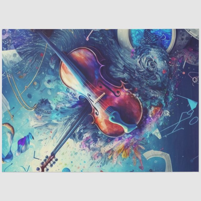 Papel De Seda Série de Design de Anatomia da Música 6 (Frente )