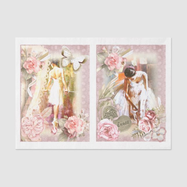Papel De Seda Série de Design de Ballet 2 (Frente )