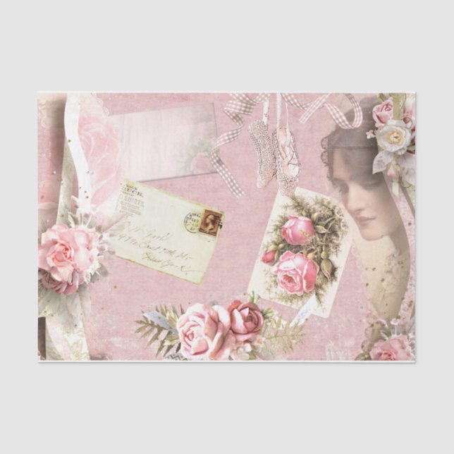 Papel De Seda Série de Design de Ballet 7 (Frente )