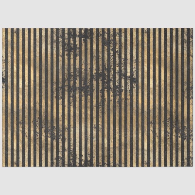 Papel De Seda Série de Design de Circo Preto e Dourado 6 (Frente )