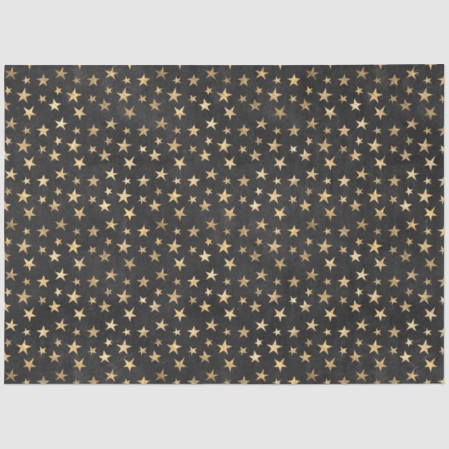 Papel De Seda Série de Design de Circo Preto e Dourado 7 (Frente )