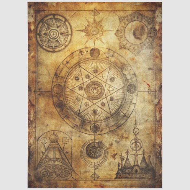 Papel De Seda Série de Design de Diário de Lixo Gótico 19 (Frente )