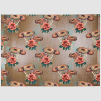 Papel De Seda Série de Design de Efêmeras de Cogumelo #6