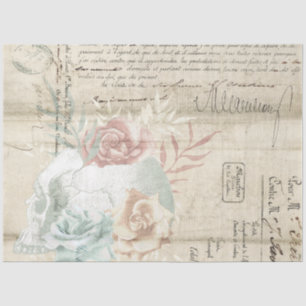 Papel De Seda Série de Design de Efêmeras Florais Boho #6