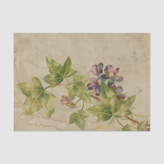 Papel De Seda Série de Design de Folhas Efêmeras #5 (Frente )