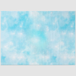 Papel De Seda Série de Design de Galáxia Azul Claro 3