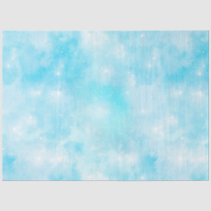 Papel De Seda Série de Design de Galáxia Azul Claro 3