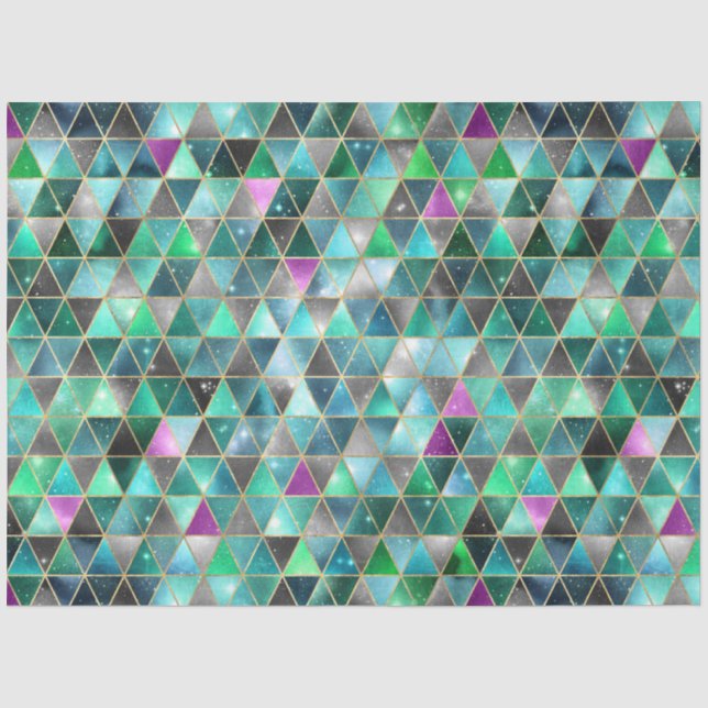 Papel De Seda Série de Design de Galáxia Isométrica 15 (Frente )