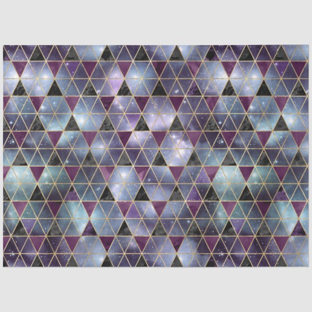 Papel De Seda Série de Design de Galáxia Isométrica 2 (Frente )