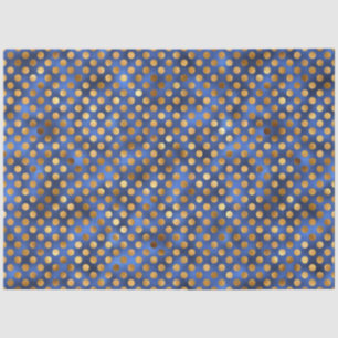 Papel De Seda Série de Design de Luxo Azul e Dourado 13