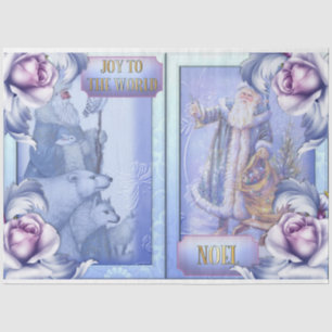 Papel De Seda Série de Design de Natal Azul 2