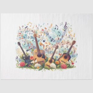 Papel De Seda Série de Design de Notas Musicais 9