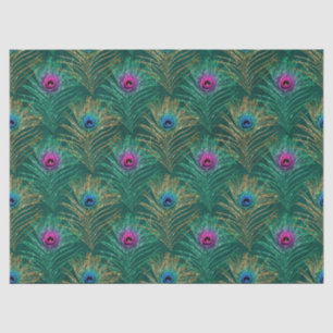 Papel De Seda Série de Design de Pena de Pavão Brilhante 9